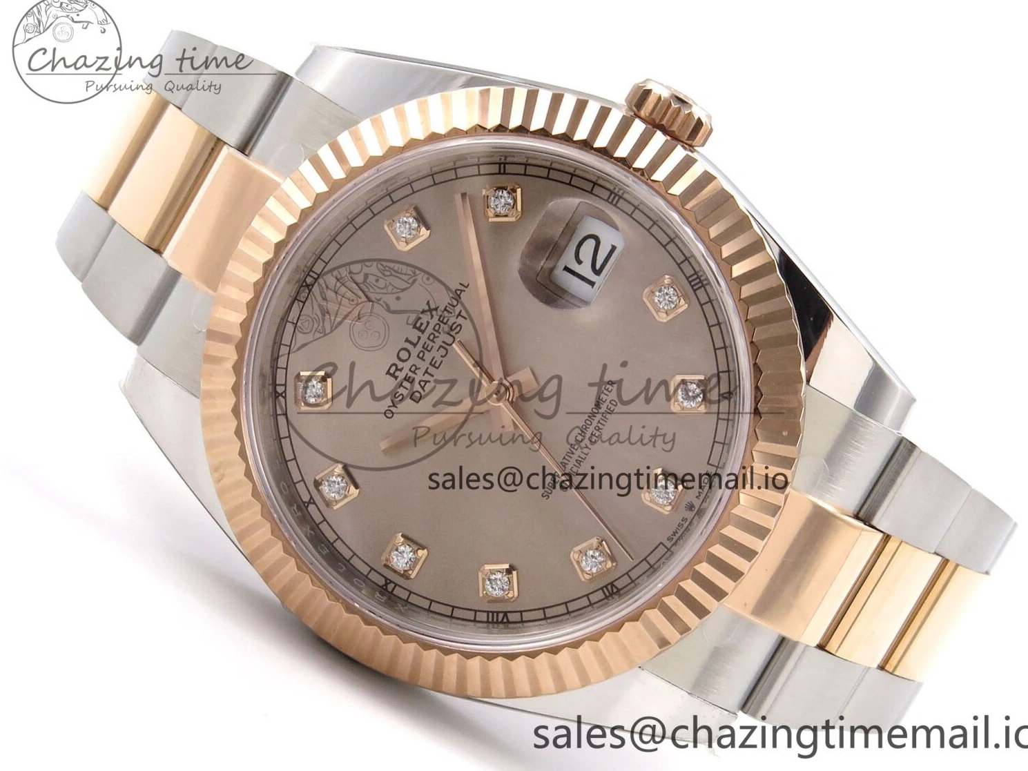 1:1 126331 Bracelet RG 904L DateJust Oyster SH3235（Gain on SS RG 41 Best Edition Steel Weight） Diamonds Dial ARF 0414